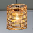 thumbnail image 2 of Rattan Lampshade, Tall Oval Drum, Handcrafted Lamp Shade Replacement for Table Lamps, Pendant Lights Floor Lamps, 2 of 5