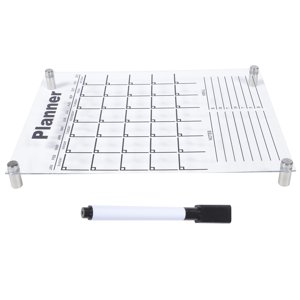FONWILYO 1Set Acrylique Magnetic Dry Erase Board pour Mémo et décoration d'écriture claire de réfrigérateur