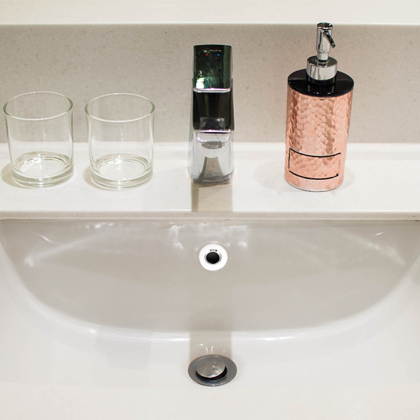 2Pcs Bathroom Wash Basin Overflow Rings Bathroom Sink Overflow Drain