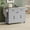 Grey, variant on Kitchen Cart with Trash Can Storage, Mobile Kitchen Island With Spice Rack & Towel Holder, Rolling Kitchen Island Table On Wheels With Storage And Drop Leaf