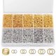 thumbnail image 1 of DIY jewelry accessories 4600 pieces of jewelry making set jump ring closed ring open ring ring jewelry accessories gold and silver set, 1 of 5