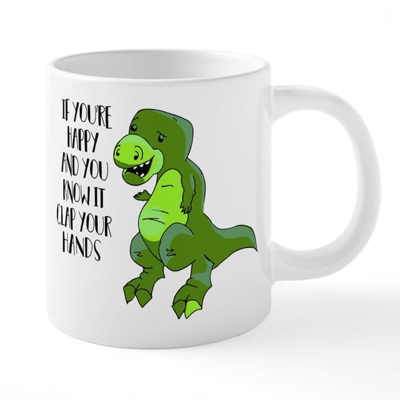 CafePress - If You're Happy And You Kno - 20 Oz White Ceramic Mega Mug