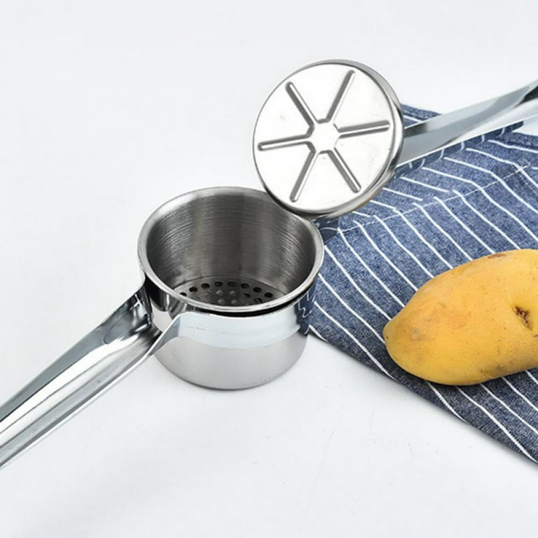 Stainless Steel Potato Masher, Potato Ricer, Kitchen Essentials - Black  Handle, 1pc - Kroger