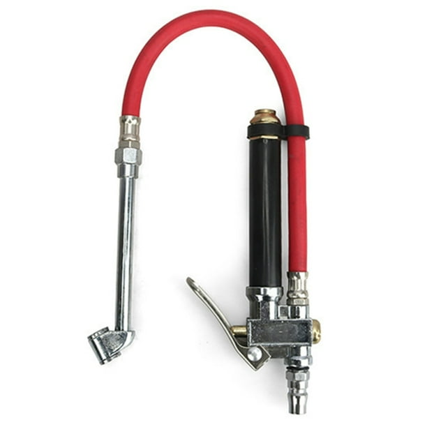 Tire Inflator Gauge Grip Style Air Chuck Head to Lock onto