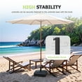 thumbnail image 7 of Homall Black Square Plastic Patio Umbrella Base Stand, Grip Handles and Adjustable Knob, 7 of 7