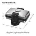 thumbnail image 2 of New Hamilton Beach 26009 Gaufrier Compact Antiadhésif Style Belge, 2 of 8