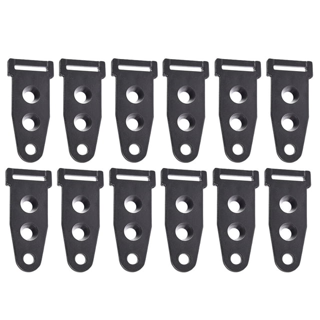 Miangastore 10pcs Tent Canopy Pole Connector Tent Buckles Fixing Adjusting Buckle Black