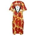 thumbnail image 4 of Pepperoni Pizza Tuxedo Loose Pocket Dress Beachwear Summer women"s clothing summer dress woman 2025 trendy, 4 of 6