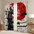 thumbnail image 2 of Manfei Tokyo Samurai Teens Blackout Curtains Set of 2 (52x84 Each), Ancient Worrior Window Curtains, Japanese Style Sun Curtains and Drapes, Window Curtains Bedroom Decor, 2 of 6