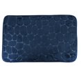 thumbnail image 5 of Evideco French Home Goods Memory Foam Bath Mat Navy Blue Pebble Design 32x20, 5 of 12