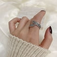 thumbnail image 3 of mtvxesu Rings Temperament Cold Wind Personality Retro Hollow Owl Open Sale, 3 of 5