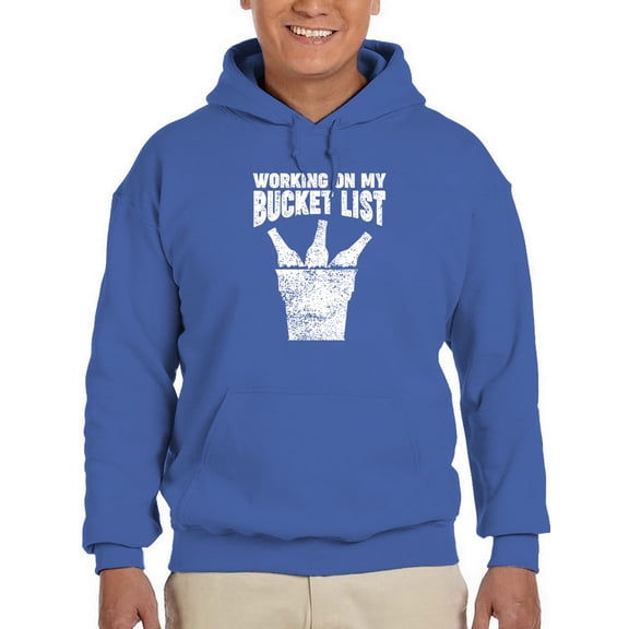 Working On My Bucket List Design Hoodie Men -GoatDeals Designs, Male Medium