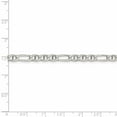 thumbnail image 4 of Solid 925 Sterling Silver Men's 4.5mm Figaro Anchor Mariner Chain Necklace - with Secure Lobster Lock Clasp 18", 4 of 6