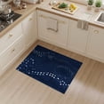 thumbnail image 2 of ODIKA 3'x5' Blue Dark Geometric Design Washable Throw Rug Dynamic Abstract Pattern with Modern Flair for Entryway, Kitchen, Mudroom, Stain Resistant, Low Profile, Non-Slip, 2 of 7