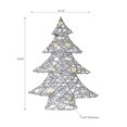 thumbnail image 2 of Led White and Silver Paper Christmas Tree Medium 18.90", 2 of 3