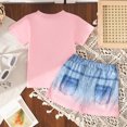 thumbnail image 7 of Girls Summer Outfits Toddler Baby Girls Short Sets 2 Piece Clothing Set Flutter Sleeve T Shirt and Short 6-12 Months 12-24 Months 2t 3t 4t 5t 6t 7t 8t 9t Children 9-12 Months, 7 of 7