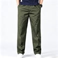 thumbnail image 2 of Men's Casual Twill Cargo Jogger Pants Stretch Relaxed Fit Outdoor Daily Training Trousers S-XXL, 2 of 8