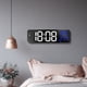 thumbnail image 5 of Reloj Despertador Digital, Espejo LED Digital Reloj Despertador Electrónico Montado En La Pared Pantalla Grande Con Fecha De Temperatura De Alarma Para El Dormitorio De La, 5 of 7