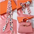 thumbnail image 2 of 2023 Spring border New Geometric Diamond Small Flowers Women's Decorative Small Silk Scarf Bundle Bag Handle Ribbon Small Scarf, 2 of 4