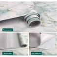 thumbnail image 6 of MOYISHI Green Marble Contact Paper 15.7 x 308.7 Inches Peel and Stick Wallpaper Vinyl Film Self Adhesive Removable Waterproof Wall Paper for Countertop Cabinet Kitchen Furniture Shelf Liner, 6 of 6
