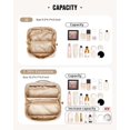 thumbnail image 3 of Bolsa de maquillaje EACHY Travel de gran capacidad, impermeable, color blanco, 3 of 7
