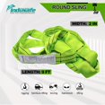 thumbnail image 2 of Polyester Endless Round Sling Hoist Straps for Rigging Towing and Lifting Green 9ft 5300lbs Capacity, 2 of 6