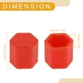 thumbnail image 4 of Unique Bargains 20 Pcs Wheel Lug Nut Bolt Rims Tire Nut Screws Dust Cap Cover Nut Protection Silicone Red 2.2x15x20mm, 4 of 7