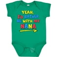 thumbnail image 3 of Inktastic Yeah I'd Rather Be with My Nana in Red Yellow and Blue Boys or Girls Baby Bodysuit, 3 of 5