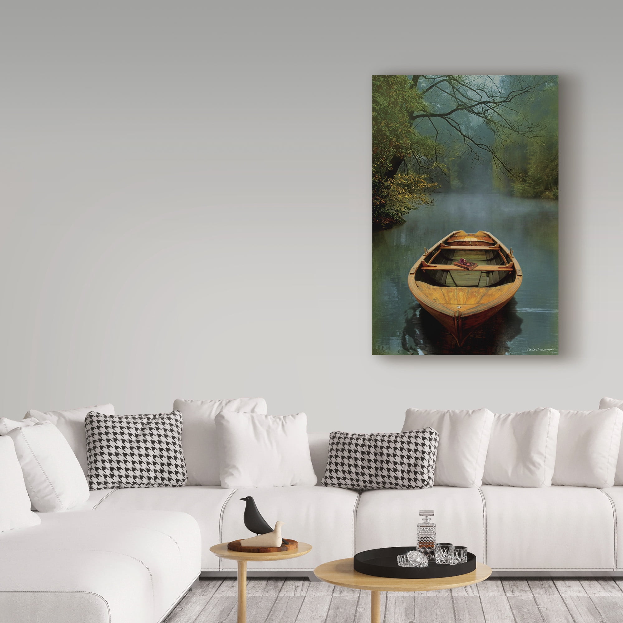 Carlos Casamayor 'The Old Lake' Canvas Art