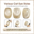 thumbnail image 4 of Set de esmaltes de uñas CANNI Cat Eye Gel 9 ml x 8 con imán y capa superior, 4 of 9