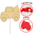 thumbnail image 4 of Truck with Tree Christmas Cake Pop Mold, 4 of 4