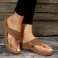 thumbnail image 1 of Non-Slip Women‘s Wedge Flip Flops - Comfortable and Stylish Outdoor Slide Sandals, 1 of 7