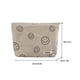 thumbnail image 3 of Bolsa Estuche de cosméticos de pana con cara sonriente para mujer, neceser de viaje para maquillaje (beige), 3 of 6