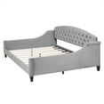 thumbnail image 6 of Euroco Full Size Tufted Button Daybed for Kids Teens Bedroom, Gray, 6 of 12
