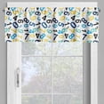 thumbnail image 4 of Ambesonne Numbers Valance & Curtain, Math Themed Design, 55"x30", Blue Yellow and White, 4 of 6