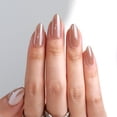 thumbnail image 2 of BTArtbox Press On Nails - Chocolate Glazed, Medium Almond, 2-Week Wear, Easy-to-Apply, 32 Count All-in-One Kit, 2 of 8