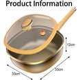 thumbnail image 3 of 2026 New 12in Titanium Alloy Non-Stick Pot with Lid, Wok With Steamer, for Cooking, Frying, Baking (Wok + Steamer), 3 of 6