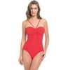 Profile by Gottex Swan Lake Bandeau One Piece Swimsuit