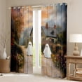 thumbnail image 2 of Manfei 3D Ghost Blackout Curtains Set of 2 (52x84 Each) for Kids, Vintage Halloween Window Curtains, Countryside Road Curtains and Drapes, Curtains and Drapes Decor, 2 of 6