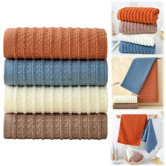 Cozival Waffle Weave Towel, Cotton Waffle Weave Hand Towel, Super Soft & Absorbent Quick Drying Towels for Bathroom, Face, Kitchen, and Guest Use, Quick Drying Hand Towel, A