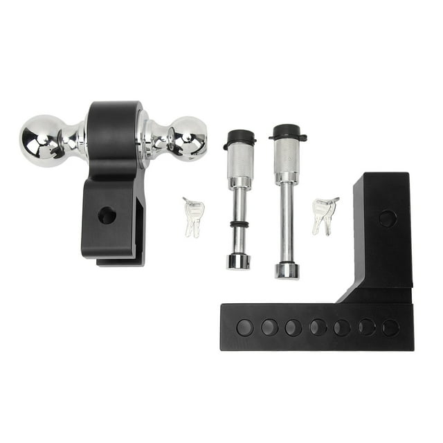 <p>Receiver Hitch Ball Mount, 6in Drop Rise Rustproof Adjustable Trailer Hitch Kit Long Lifespan 12500LBS Capacity For 2in Heavy Truck GTW Traction Hook Receiver</p>