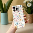 thumbnail image 2 of SKLYDDI Multicolor Cute Painted Floral for iPhone 7 Case - Pastel Flowers & Leaves on White, TPU Flexible Cover, Aesthetic Cute Design, 2 of 7