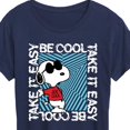 thumbnail image 3 of Peanuts - Be Cool, Take It Easy - Snoopy - Women's Short Sleeve Graphic T-Shirt, 3 of 6