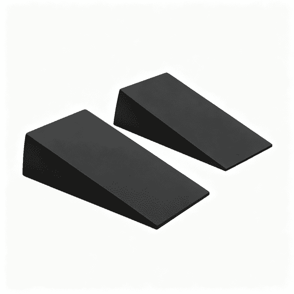 HHNOU 1 Pair Squat Wedge Block 13X6X3.5 Supportive Workout Yoga Block for Fitness,Pushup,Weightlifting,Foot Stretching. Supportive Workout Yoga Blocks
