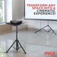 thumbnail image 7 of Pyle Projector Stand 28" to 46" Height Adjustable Tripod for Projector, Laptop, DJ Equipment, and More, Portable & Lightweight with Easy Setup, Metal Construction, Adjustable Tray Angle, 20"x16" Inch, 7 of 7