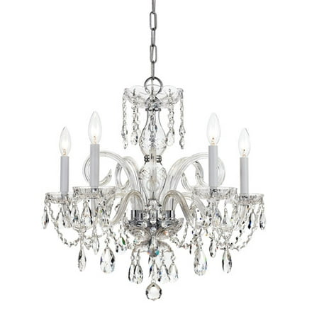 Crystorama Lighting Group 1005-CL-MWP Traditional Crystal 5 Light 22
