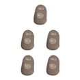 thumbnail image 3 of Methold Silicona para guitarra yemas de los dedos protectores antideslizantes resistentes al desgaste ukelele Fingerstall ahuecado hipoalergénico gris L Gris L 5piezas, 3 of 5