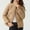 #036-Khaki, variant on Roncen Women's Casual Solid Color Long Sleeve Coat - Cozy Winter Puffer Jacket - Warm and Lightweight Outerwear with Classic Design for Everyday Wear