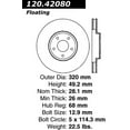 thumbnail image 2 of Centric 120.42080 Premium Brake Rotor, 2 of 2