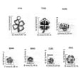 thumbnail image 3 of Set of 100 Four Leaf Grass Pendant Luck Charm Pendant Fashion Jewelry Component Alloy Charm Perfect for Jewelry Project, 3 of 9